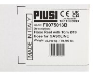 Катушка со шлангом Piusi Big Gasoline 10x3/4”, арт: F0075013B