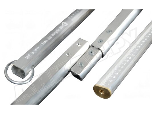 Метрошток круглый Контур-М МШС-4.5 м, (3 звена).