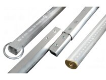 Метрошток круглый Контур-М МШС-4.5 м, (3 звена).