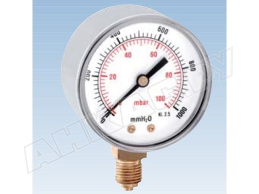 Манометр Watts MP1-63 400 мбар, G1/4, арт: PP356610 Манометр Watts MP1-63 400 мбар, G1/4, арт: PP356610