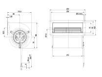 Центробежный вентилятор Ebmpapst, арт: D1G133AB2918.