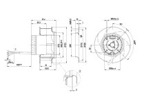 Центробежный вентилятор Ebmpapst, арт: R1G133AA1702.