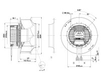 Центробежный вентилятор Ebmpapst, арт: R3G280RR04I1.