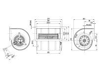 Центробежный вентилятор Ebmpapst, арт: D4E133DL01J5.