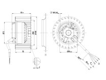 Центробежный вентилятор Ebmpapst, арт: R2E108AG6305.