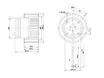 Центробежный вентилятор Ebmpapst, арт: R1G085AB0501.