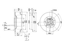 Центробежный вентилятор Ebmpapst, арт: R1G175AF2904.