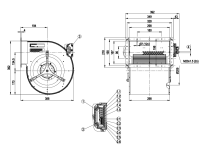 Центробежный вентилятор Ebmpapst, арт: D3G250HH0302.