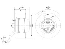 Центробежный вентилятор Ebmpapst, арт: R2E160AY4701.