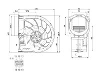 Центробежный вентилятор Ebmpapst, арт: D2E160FI0101.