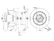 Центробежный вентилятор Ebmpapst, арт: R2E280RB0101.