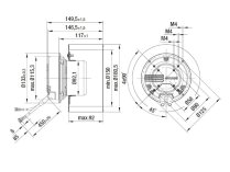 Центробежный вентилятор Ebmpapst, арт: R3G180AU6001.