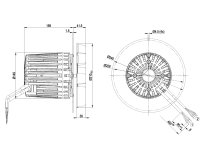 Центробежный вентилятор Ebmpapst, арт: R3G210AA7301.