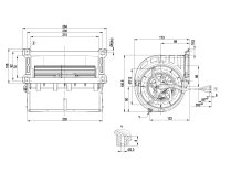 Центробежный вентилятор Ebmpapst, арт: D2E133LM3401.