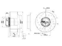 Центробежный вентилятор Ebmpapst, арт: R3G400AK5305.