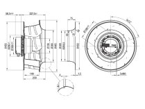 Центробежный вентилятор Ebmpapst, арт: R3G450AG3301.
