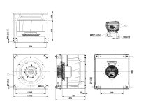 Центробежный вентилятор Ebmpapst, арт: K3G630AR0201.