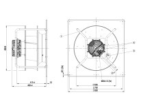 Центробежный вентилятор Ebmpapst, арт: K3G560AP3268.