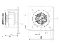 Центробежный вентилятор Ebmpapst, арт: K3G310BB4902.
