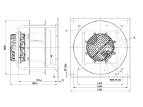 Центробежный вентилятор Ebmpapst, арт: K3G400AQ2368.