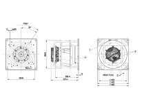 Центробежный вентилятор Ebmpapst, арт: K3G400PA2771.