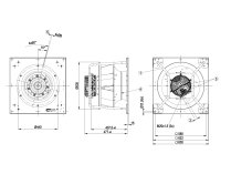Центробежный вентилятор Ebmpapst, арт: K3G450PA2371.
