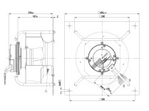 Центробежный вентилятор Ebmpapst, арт: K3G250AT3972.