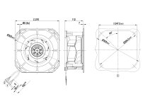 Центробежный вентилятор Ebmpapst, арт: K3G225RD0503.