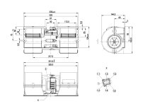 Центробежный вентилятор Ebmpapst, арт: K3G097BK3465.