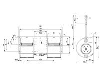 Центробежный вентилятор Ebmpapst, арт: K3G097AS8282.