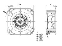 Центробежный вентилятор Ebmpapst, арт: K2E190RA2601.