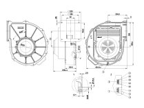 Центробежный вентилятор Ebmpapst, арт: G3G250GN4401.