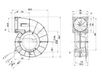 Центробежный вентилятор Ebmpapst, арт: G3G190RQ4504.