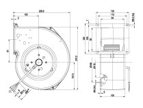 Центробежный вентилятор Ebmpapst, арт: G2E140AE7701.