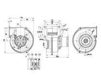 Центробежный вентилятор Ebmpapst, арт: G2E120DD7012.