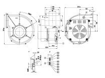 Центробежный вентилятор Ebmpapst, арт: G1G170AB3151.