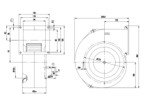 Центробежный вентилятор Ebmpapst, арт: G1G160BH2952.