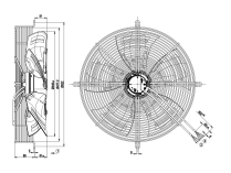 Вентилятор осевой промышленный Ebmpapst, арт: S3G450AO0230.
