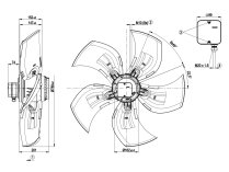 Вентилятор осевой промышленный Ebmpapst, арт: A8D800AJ0101.