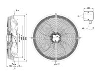 Вентилятор осевой промышленный Ebmpapst, арт: S8D630AN0101.
