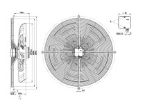 Вентилятор осевой промышленный Ebmpapst, арт: S6E710BR0302.