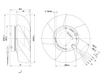 Вентилятор осевой промышленный Ebmpapst, арт: A2S130AA0333.
