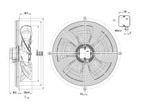 Вентилятор осевой промышленный Ebmpapst, арт: S4E500BJ0102.