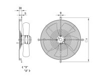 Вентилятор осевой промышленный Ebmpapst, арт: S4E450AP0111.