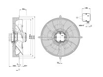 Вентилятор осевой промышленный Ebmpapst, арт: S4E450AO0901.
