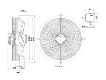 Вентилятор осевой промышленный Ebmpapst, арт: S4E400AP0242.