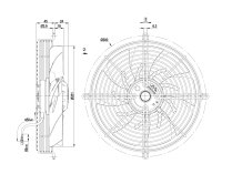 Вентилятор осевой промышленный Ebmpapst, арт: S4E250AI0201.