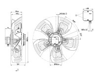 Вентилятор осевой промышленный Ebmpapst, арт: A4D630AD0101.