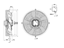 Вентилятор осевой промышленный Ebmpapst, арт: S4D500AJ0301.