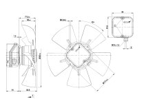 Вентилятор осевой промышленный Ebmpapst, арт: A4E300AA0148.